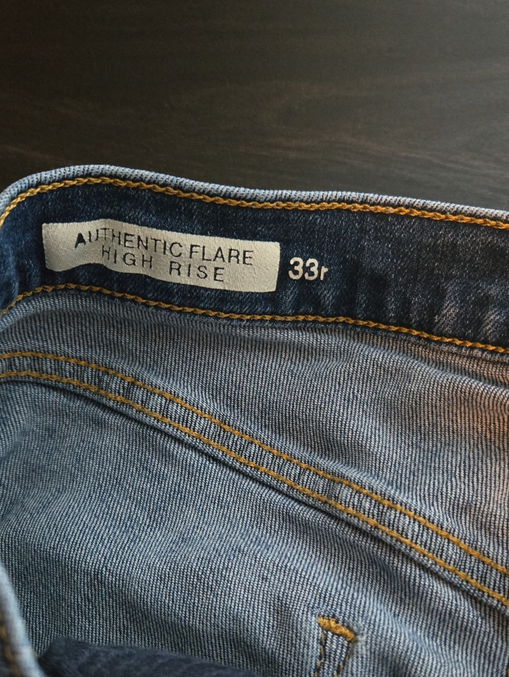 GAP Authentic Flare High Rise Sz 33r - Picture 4 of 7